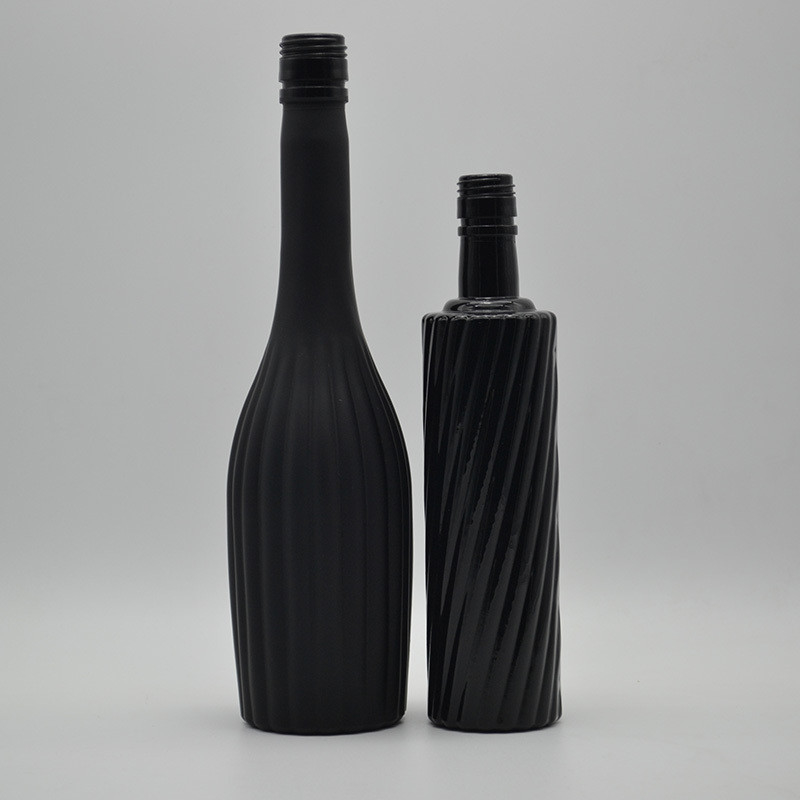 375ml 750ml Προσαρμοσμένο παγωμένο γυάλινο μπουκάλι κρασιού με πληρωμή T / T και περισσότερα χαρακτηριστικά
